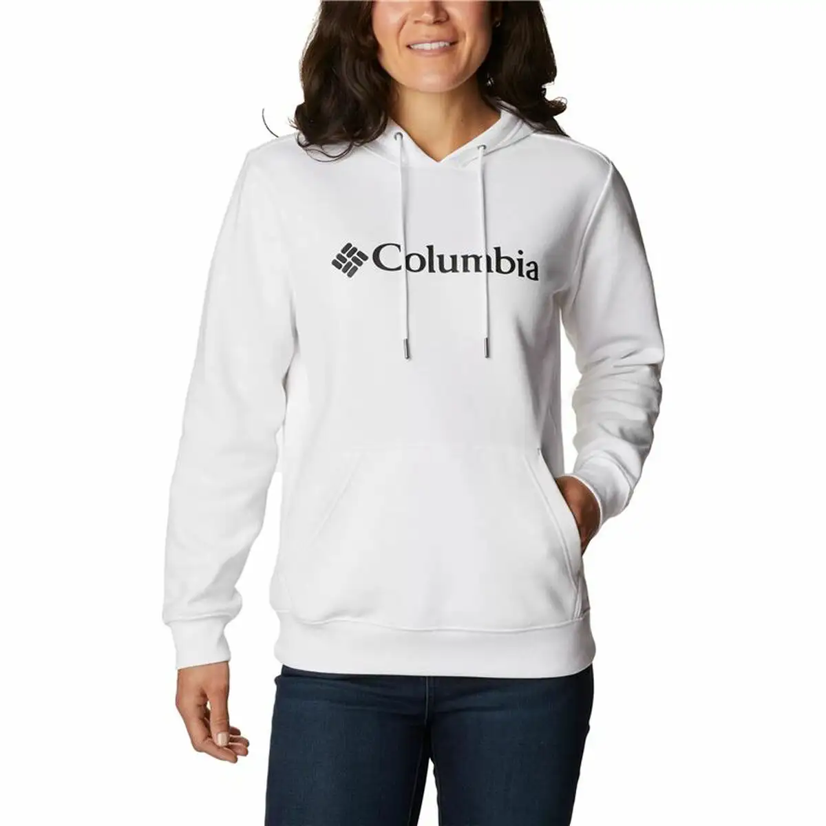 Sweat a capuche femme columbia logo blanc_6677. DIAYTAR SENEGAL - Votre Oasis de Shopping en Ligne. Explorez notre boutique et découvrez des produits qui ajoutent une touche de magie à votre quotidien.