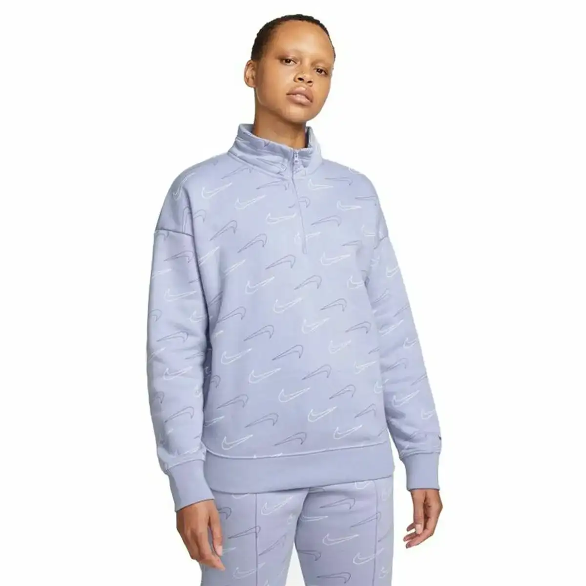 Sweat sans capuche femme nike lila_8935. DIAYTAR SENEGAL - Où le Shopping Devient une Aventure Culturelle. Plongez dans notre univers de produits qui célèbrent l'héritage et l'artisanat du Sénégal.