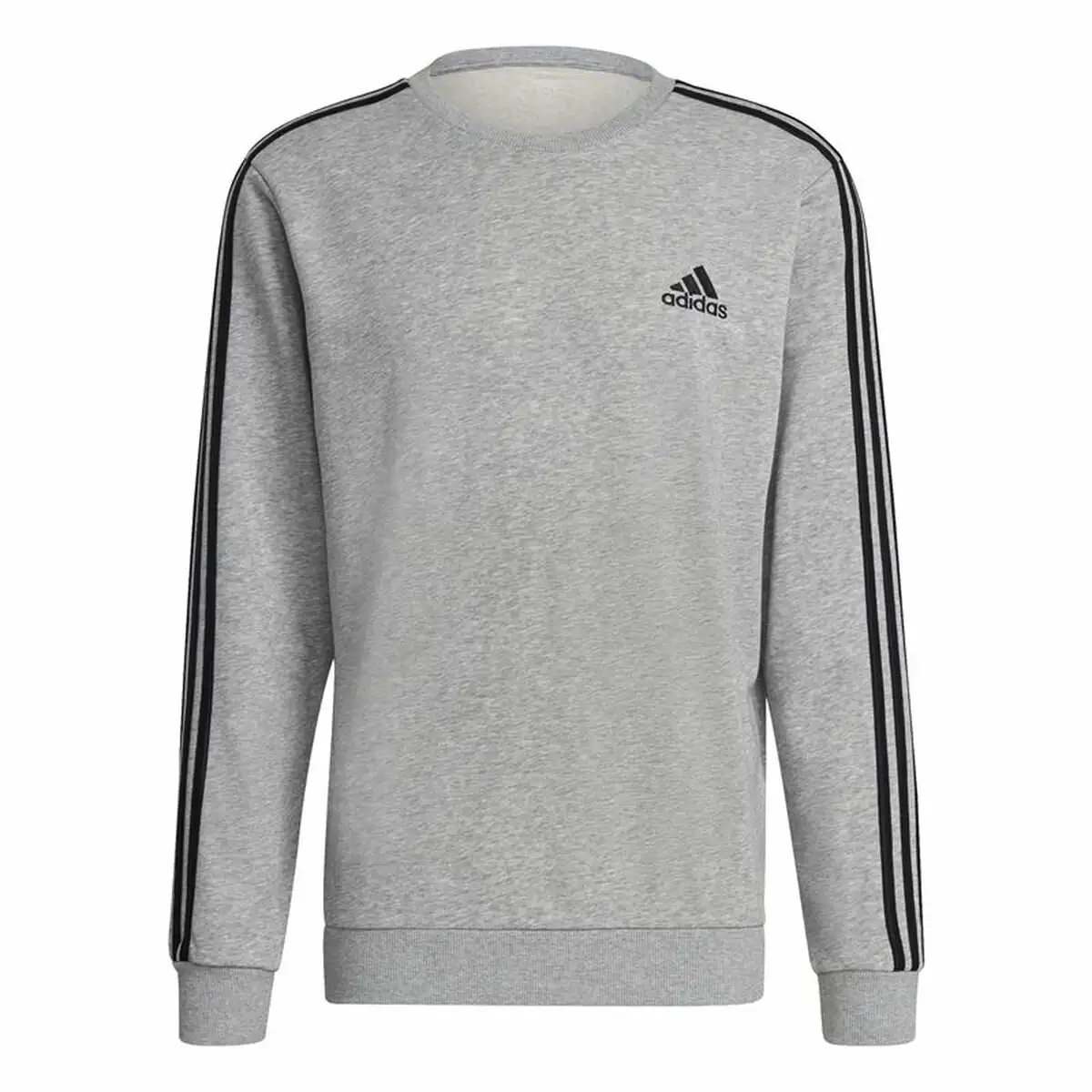 Sweat sans capuche homme adidas essentials french terry 3 stripes gris_5210. DIAYTAR SENEGAL - L'Art de Choisir, l'Art de Vivre. Parcourez notre boutique en ligne et découvrez des produits qui transforment chaque choix en une expérience enrichissante.