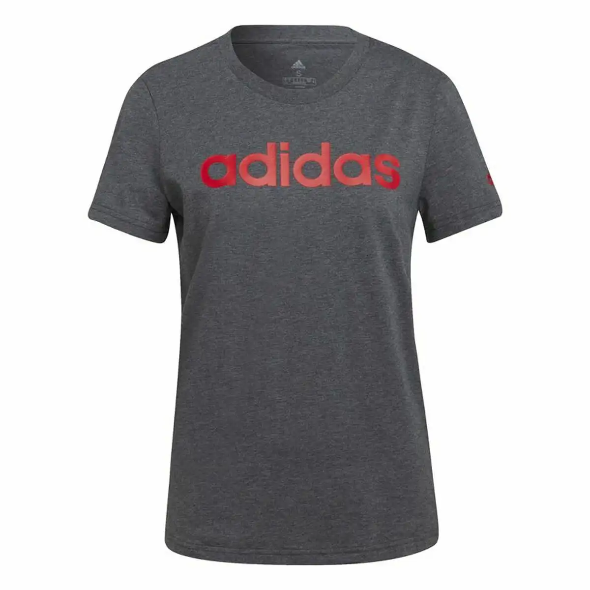 T shirt a manches courtes femme adidas loungewear essentials logo gris fonce_7976. DIAYTAR SENEGAL - Votre Marché Virtuel au Sénégal. Parcourez notre boutique en ligne pour trouver des trésors cachés, des articles indispensables du quotidien aux joyaux artistiques.