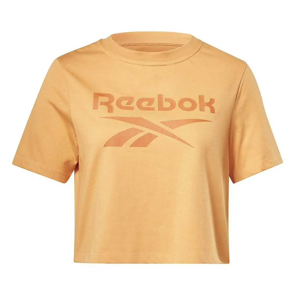 T shirt a manches courtes femme reebok ri bl crop tee ht6206 orange_9674. DIAYTAR SENEGAL - Votre Destination Shopping Authentique. Explorez notre boutique en ligne et découvrez des trésors qui reflètent l'âme du Sénégal, pour une expérience shopping unique.