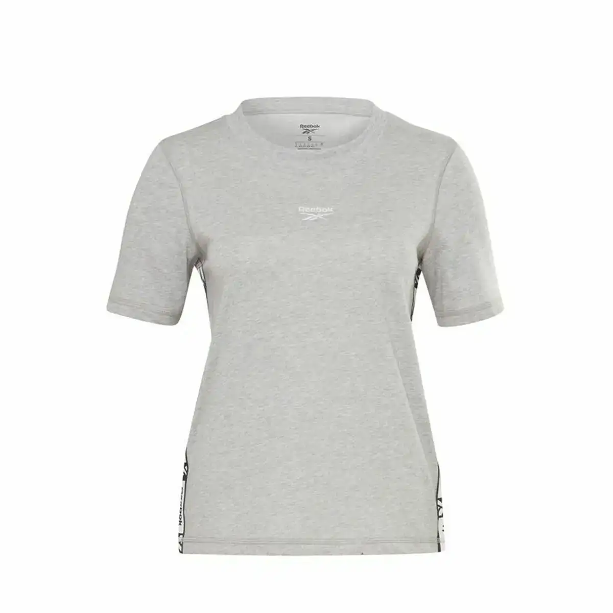 T shirt a manches courtes femme reebok tape pack gris_3235. DIAYTAR SENEGAL - Votre Destination Shopping Exquise. Explorez notre boutique en ligne et découvrez des trésors qui ajoutent une touche de sophistication à votre style et à votre espace.