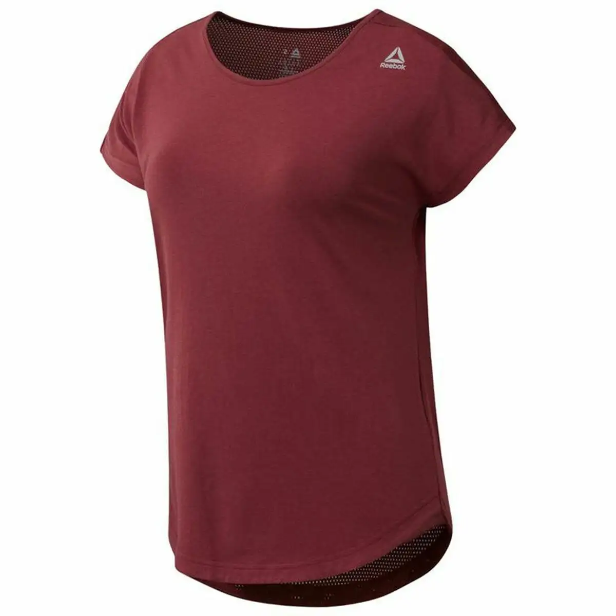 T shirt a manches courtes femme reebok work mesh rouge fonce_9233. DIAYTAR SENEGAL - Où Chaque Produit est une Histoire à Raconter. Découvrez notre sélection de produits qui vous permettent de créer votre propre récit à travers vos achats.