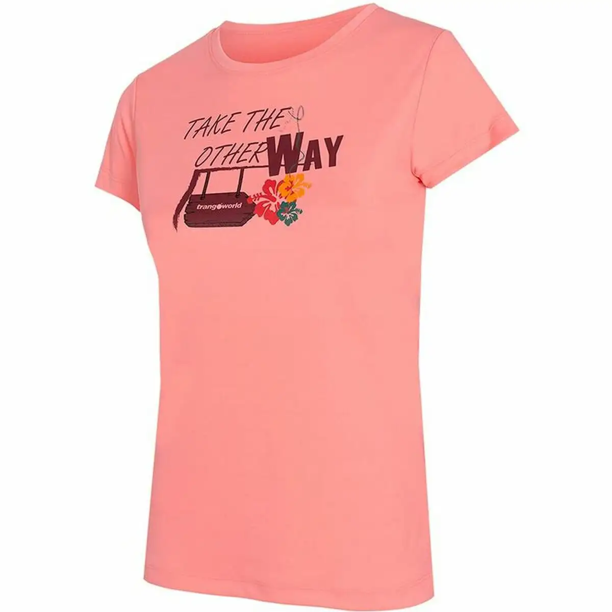 T shirt a manches courtes femme trangoworld myra rose_9901. DIAYTAR SENEGAL - Où Choisir Devient une Découverte. Explorez notre boutique en ligne et trouvez des articles qui vous surprennent et vous ravissent à chaque clic.