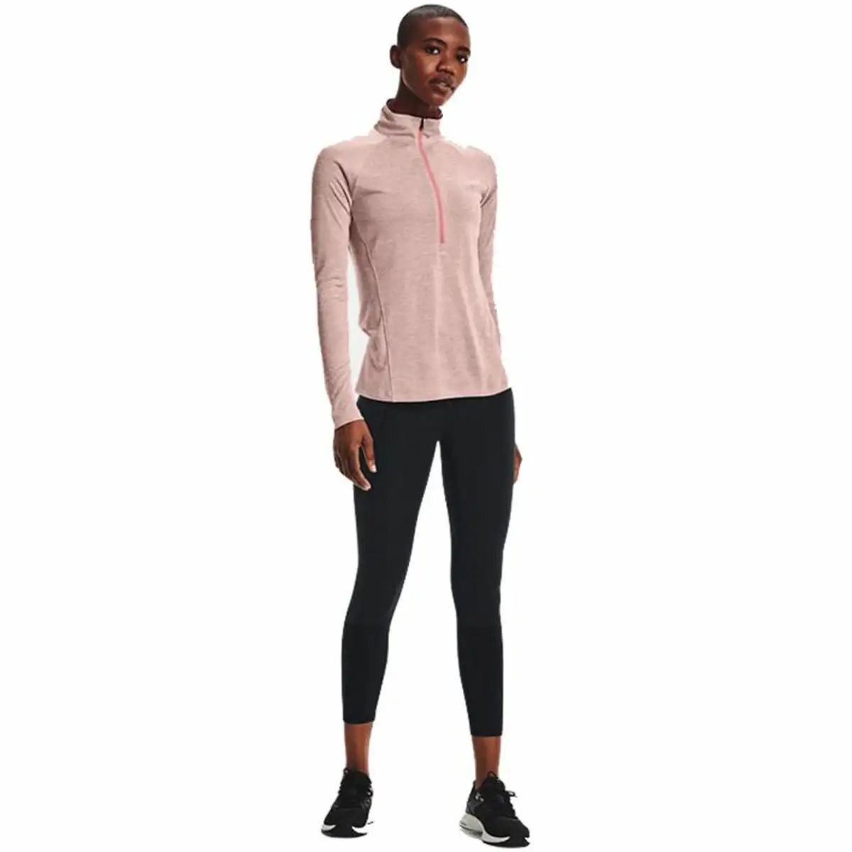 T shirt a manches courtes femme under armour tech 1 2 zip rose_1029. DIAYTAR SENEGAL - Où Choisir est une Célébration de l'Artisanat. Explorez notre boutique en ligne et choisissez des articles qui incarnent l'art et le savoir-faire du Sénégal.