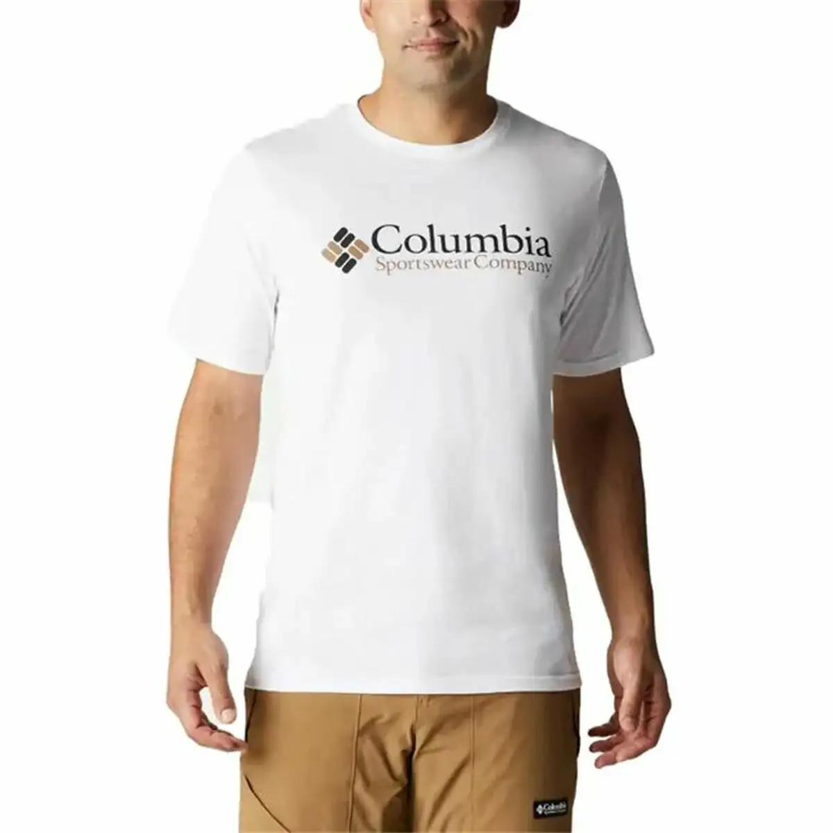 T shirt a manches courtes homme columbia blanc homme_2739. DIAYTAR SENEGAL - Votre Destination Shopping pour Tous. Parcourez notre boutique en ligne et découvrez une variété de produits pour satisfaire tous vos besoins et désirs.