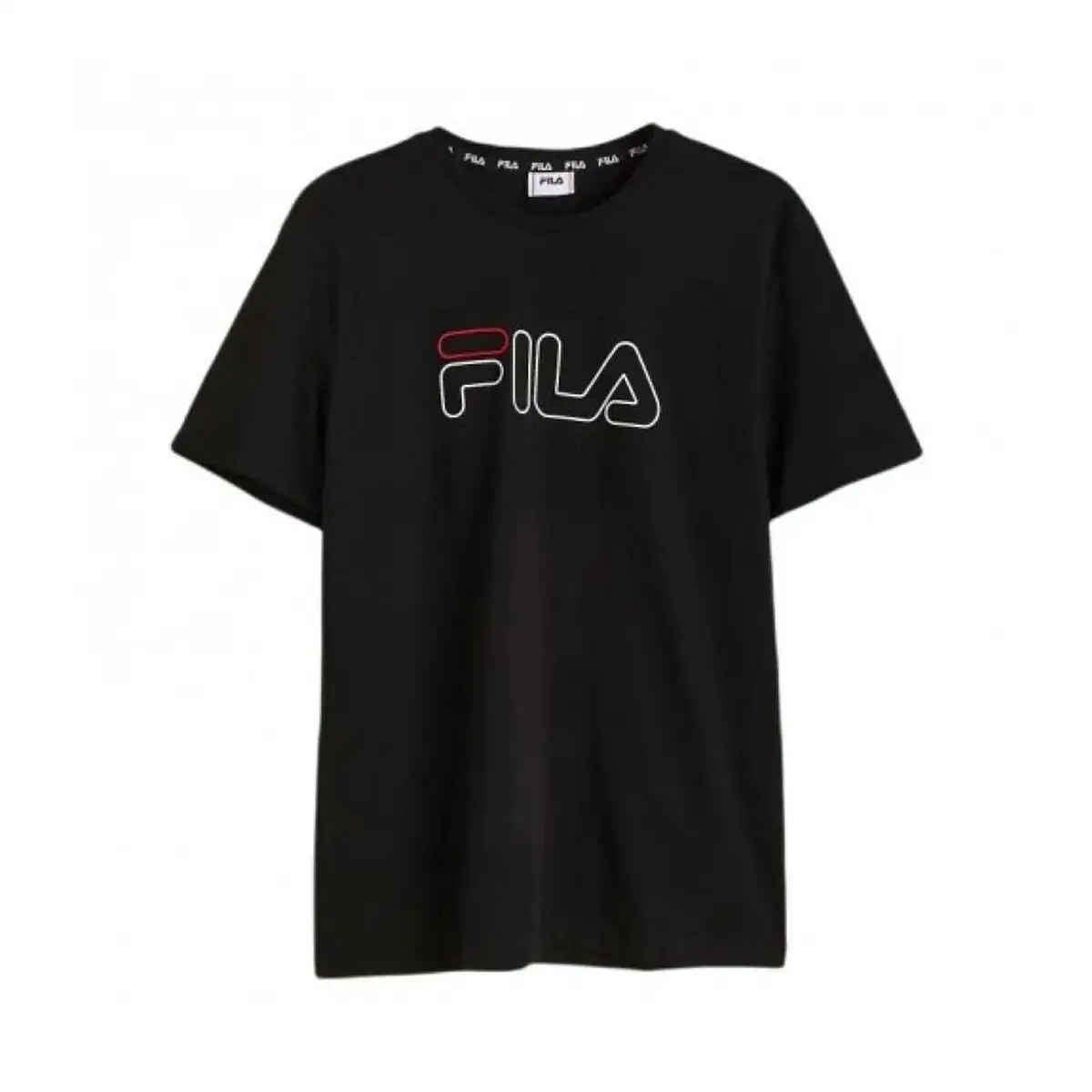 T shirt a manches courtes homme fila fam0225 80010 noir_5923. DIAYTAR SENEGAL - Où Choisir est un Voyage Cultuel. Explorez notre boutique en ligne et découvrez des produits qui célèbrent la richesse et la diversité culturelle du Sénégal.