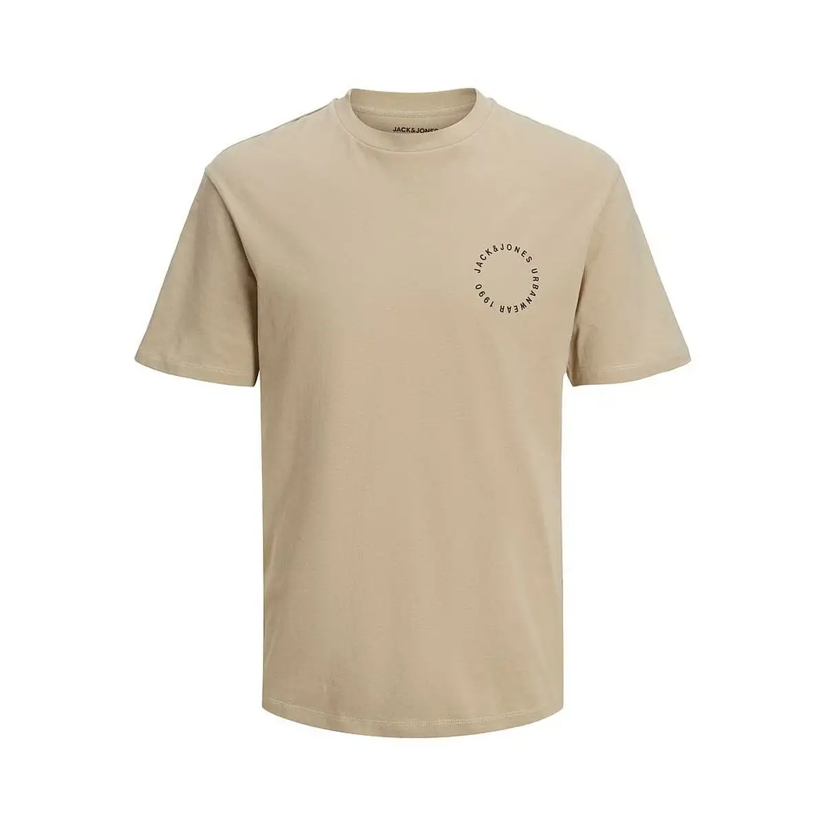 T-shirt à manches courtes homme Jack & Jones JJSUNSET TEE SS CREW NECK  12221013 Marron - DIAYTAR SÉNÉGAL