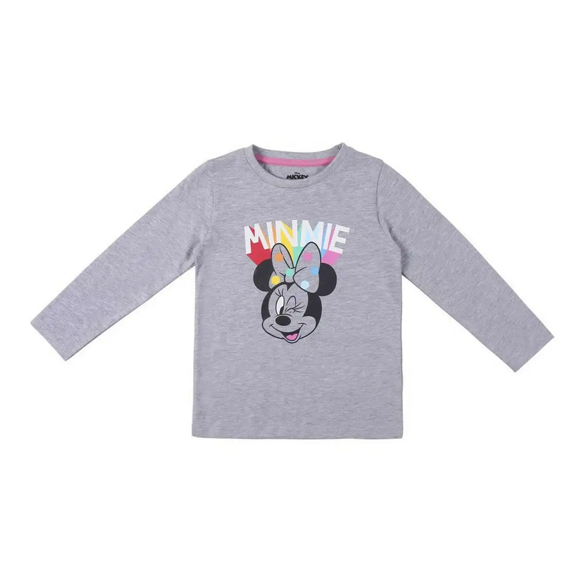 T shirt a manches longues enfant minnie mouse gris_1078. DIAYTAR SENEGAL - Là où Chaque Produit Est une Trouvaille. Explorez notre sélection minutieuse et découvrez des articles qui correspondent à votre style de vie et à vos aspirations.