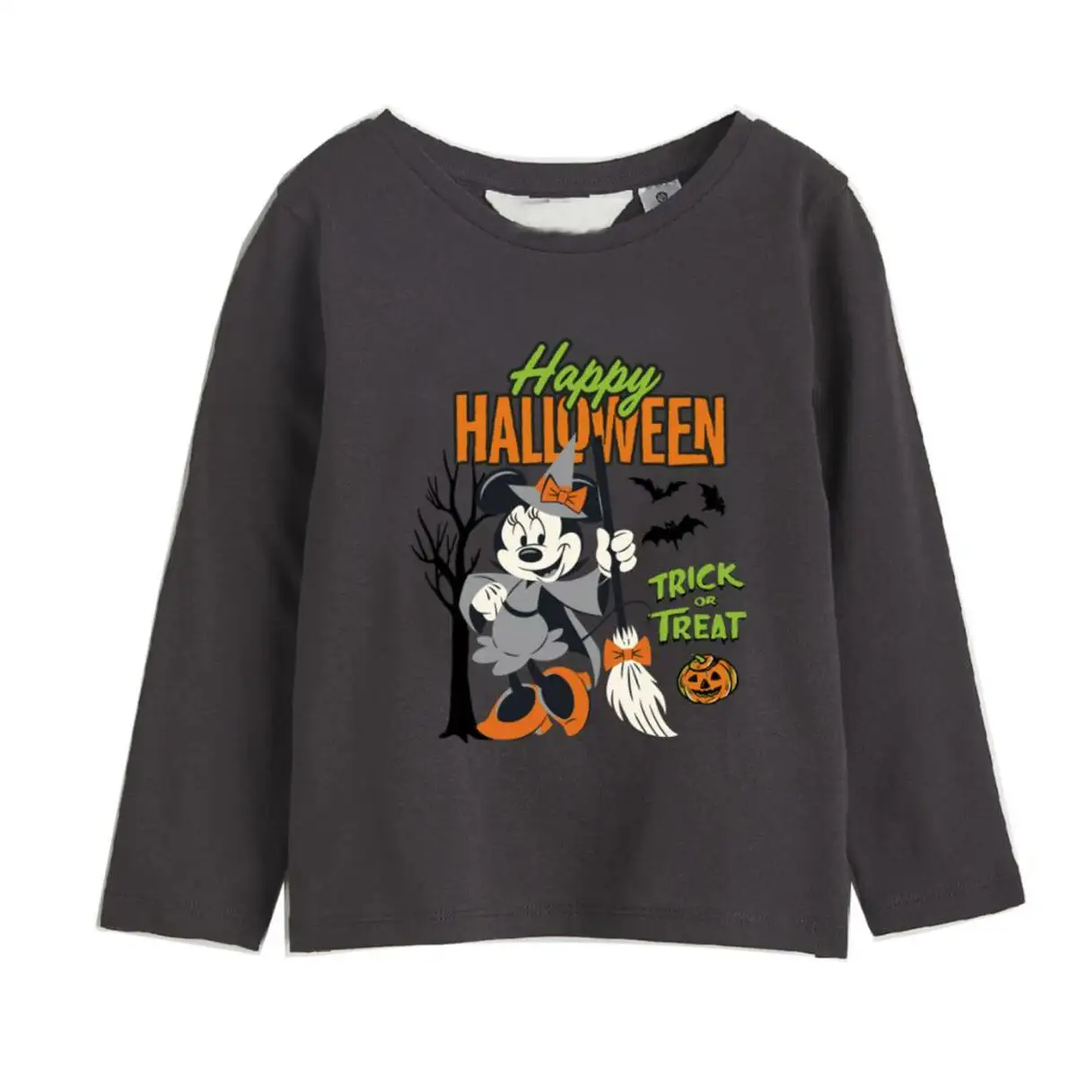 T shirt a manches longues enfant minnie mouse halloween gris fonce_8497. DIAYTAR SENEGAL - Votre Destination Shopping d'Exception. Parcourez nos rayons virtuels et choisissez des produits qui incarnent l'excellence et la diversité.