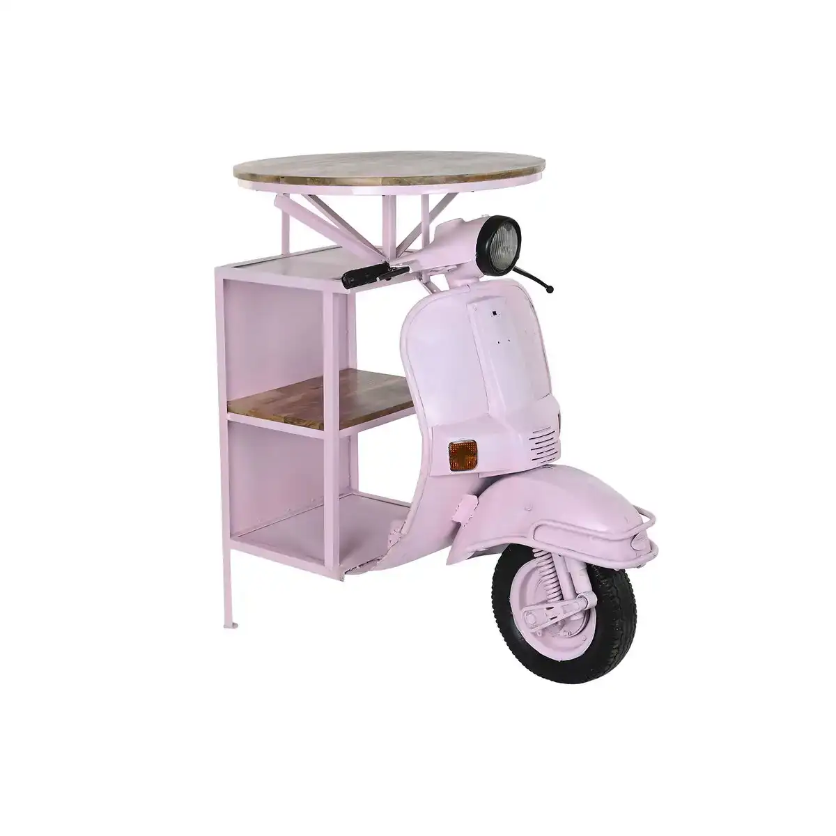 Table bar dkd home decor 116 x 72 x 110 cm rose clair fer bois de manguier_7594. Bienvenue chez DIAYTAR SENEGAL - Où Choisir est un Voyage. Plongez dans notre plateforme en ligne pour trouver des produits qui ajoutent de la couleur et de la texture à votre quotidien.