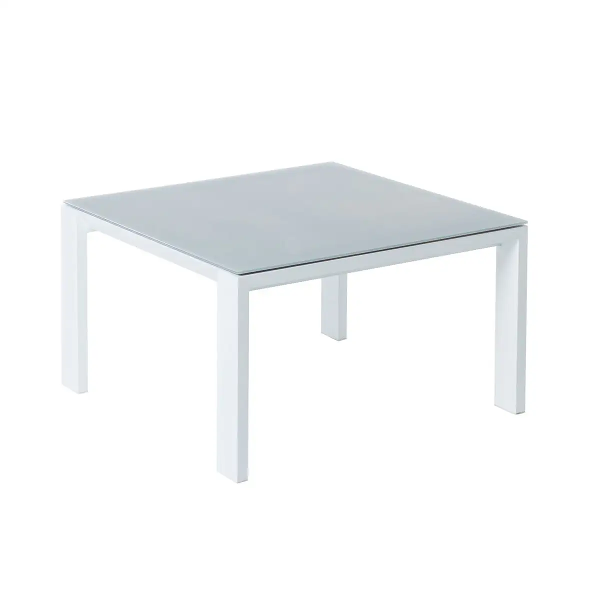 Table basse thais 70 x 70 x 41 cm aluminium blanc_4127. Entrez dans le Monde de DIAYTAR SENEGAL - Où la Satisfaction est la Priorité. Explorez notre sélection pensée pour vous offrir une expérience de shopping qui va au-delà de vos attentes.