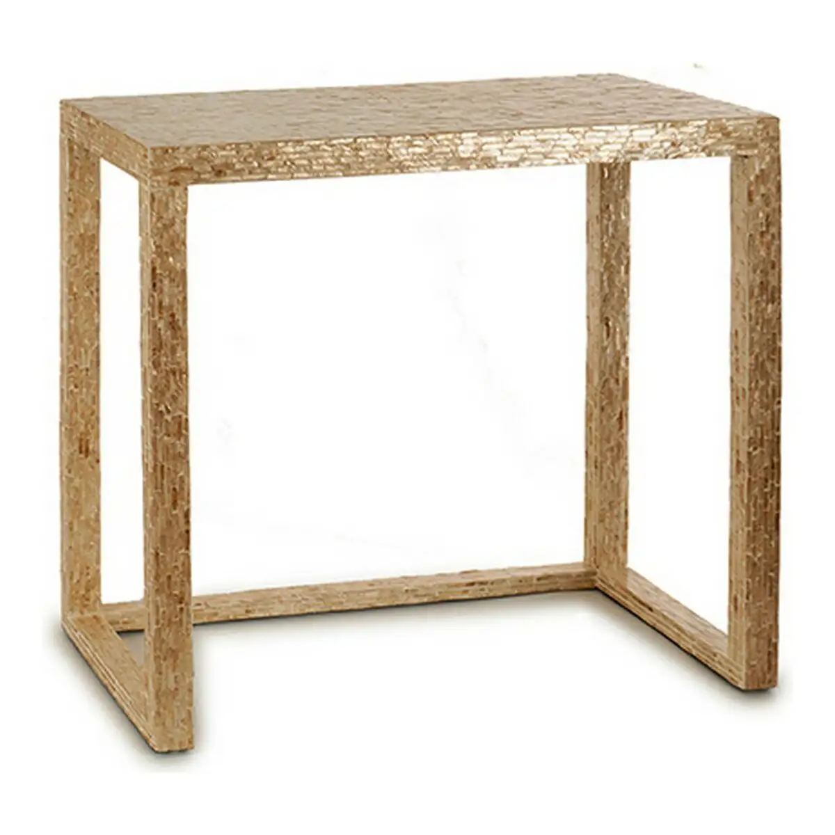 Table beige meuble d entree nacre noire dm 30 5 x 78 x 90 5 cm _4772. DIAYTAR SENEGAL - Où la Tradition Renouvelée Rencontre l'Innovation. Explorez notre gamme de produits qui fusionnent l'héritage culturel avec les besoins contemporains.