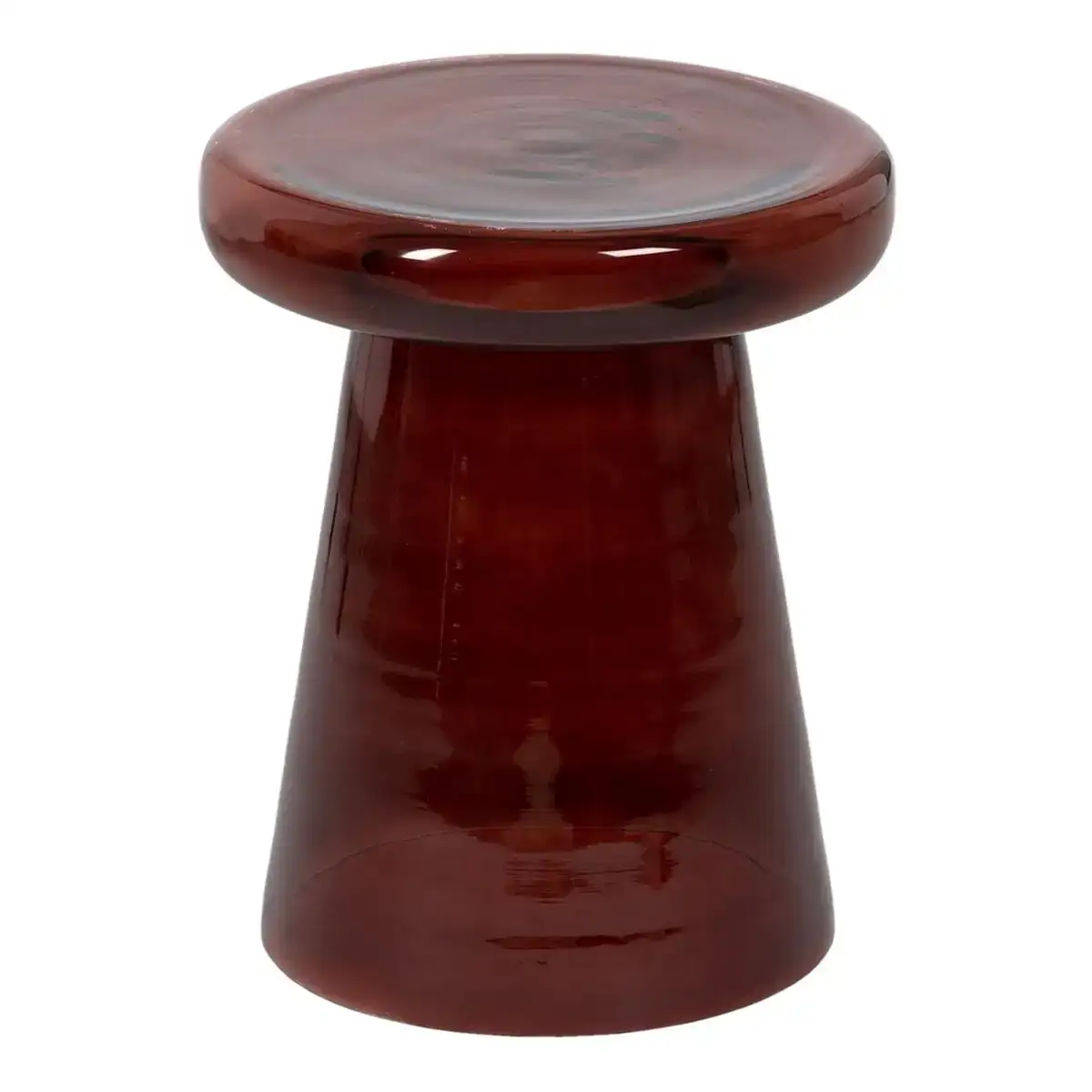 Table d appoint 39 x 39 x 49 cm verre bordeaux_3127. DIAYTAR SENEGAL - Votre Plateforme Shopping Engagée. Explorez notre catalogue et choisissez des produits qui reflètent notre dévouement envers la qualité et la satisfaction du client.