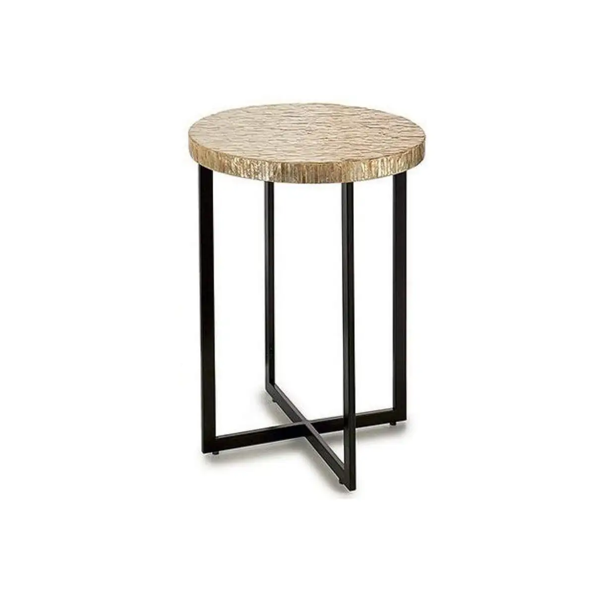 Table d appoint beige dore metal blanc nacre noire 45 x 62 x 45 cm_6327. DIAYTAR SENEGAL - L'Art du Shopping Sublime. Naviguez à travers notre catalogue et choisissez parmi des produits qui ajoutent une touche raffinée à votre vie quotidienne.