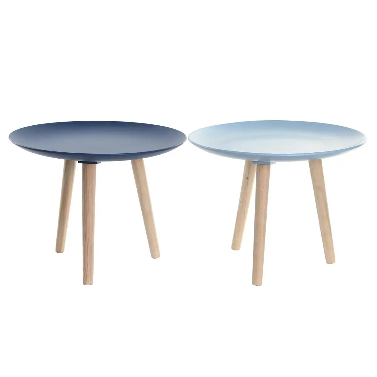 Table d appoint dkd home decor 44 x 44 x 35 cm bleu marron bleu ciel pin bois mdf 2 unites _5353. DIAYTAR SENEGAL - Votre Passage vers le Raffinement. Plongez dans notre univers de produits exquis et choisissez des articles qui ajoutent une touche de sophistication à votre vie.