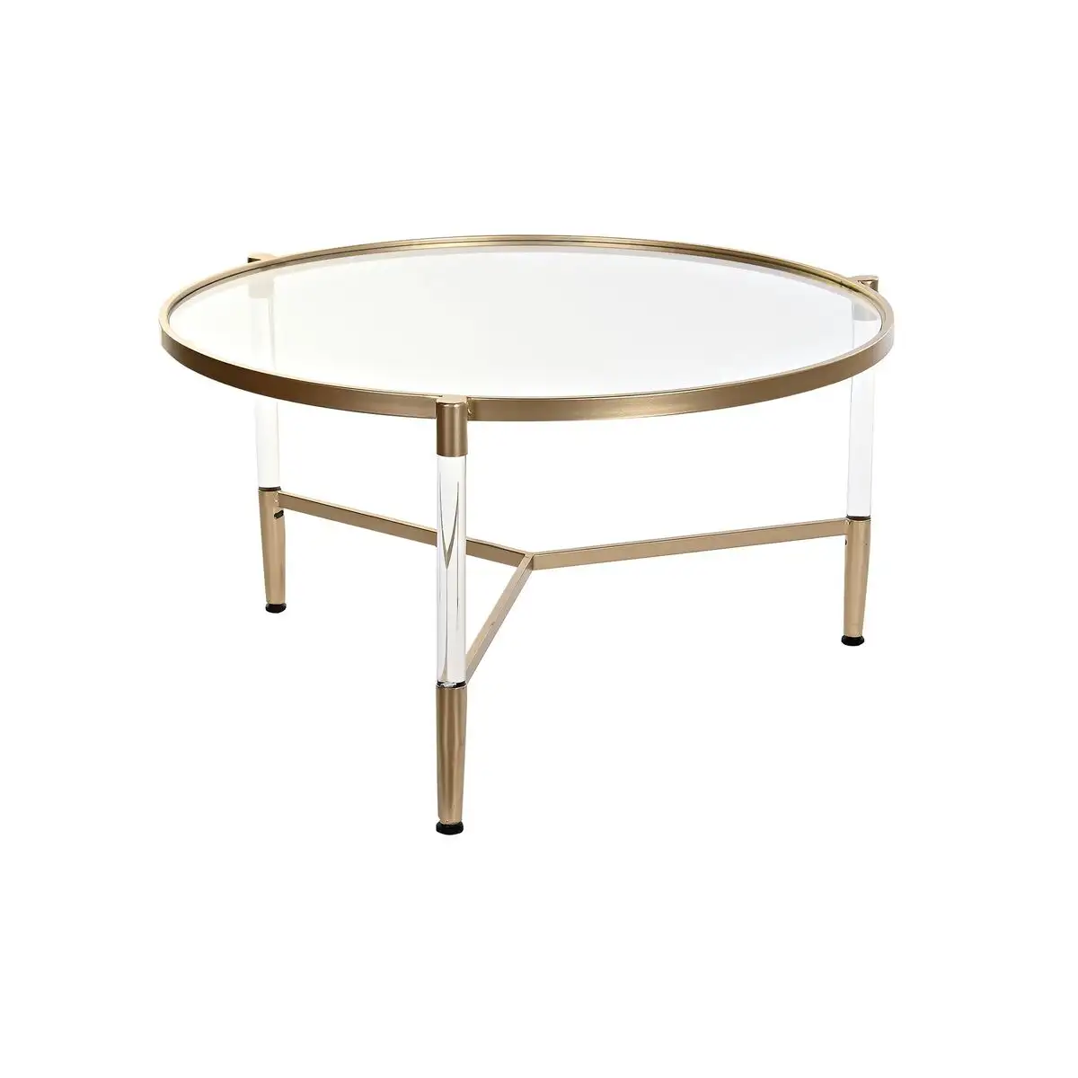 Table d appoint dkd home decor 87 x 87 x 50 cm dore metal transparent acrylique glamour_5366. DIAYTAR SENEGAL - Où Chaque Produit est une Promesse de Qualité. Explorez notre boutique en ligne et choisissez des produits qui répondent à vos exigences élevées.