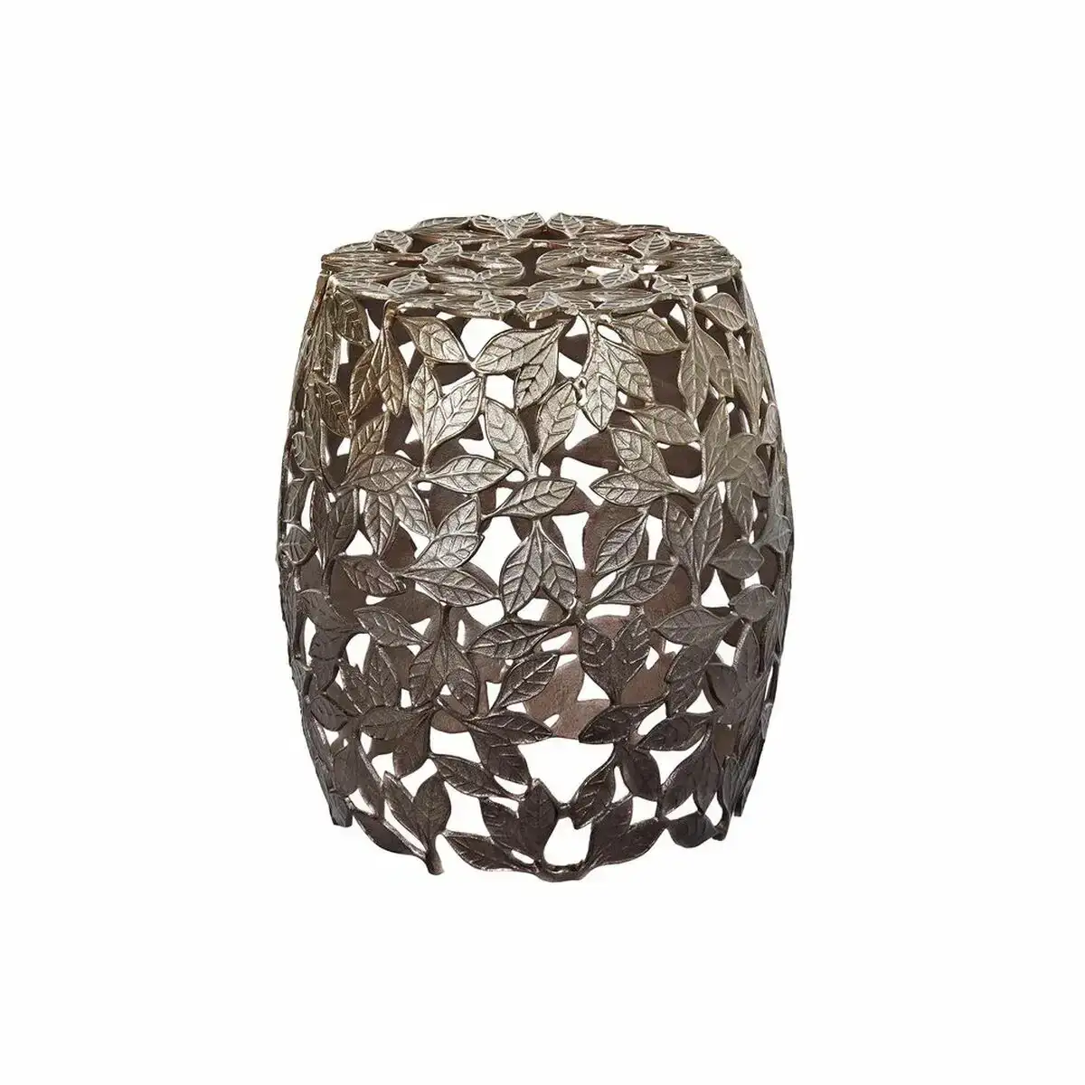 Table d appoint dkd home decor cuivre aluminium feuille d une plante 40 x 40 x 45 cm _3890. Bienvenue chez DIAYTAR SENEGAL - Où le Shopping Devient un Voyage. Explorez notre plateforme pour dénicher des produits uniques, racontant l'histoire et l'âme du Sénégal.