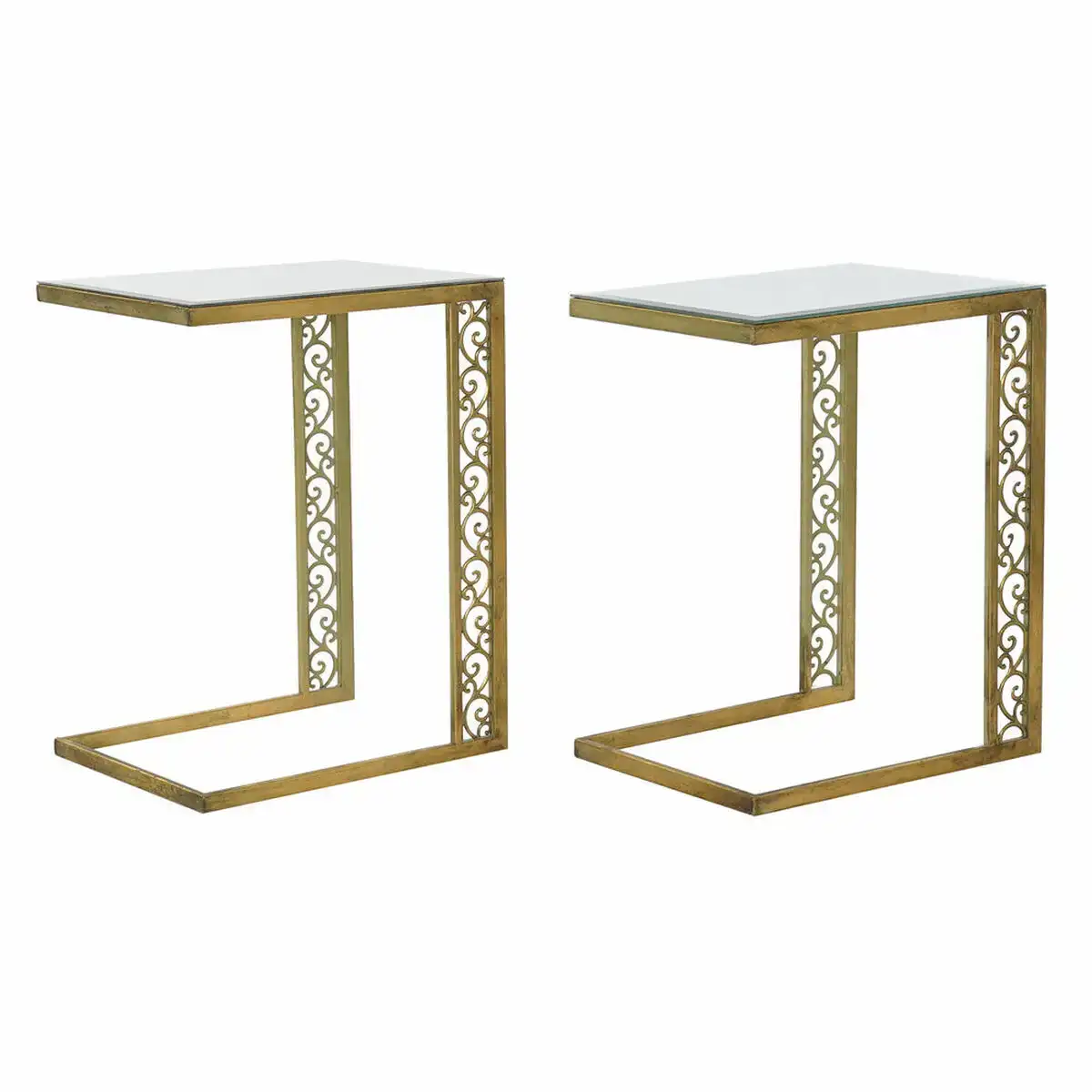 Table d appoint dkd home decor cuivre metal miroir 42 x 32 x 55 cm_5932. DIAYTAR SENEGAL - Là où les Rêves de Shopping Deviennent Réalité. Naviguez à travers notre catalogue diversifié et choisissez parmi une variété d'articles qui feront de votre shopping une expérience inoubliable.