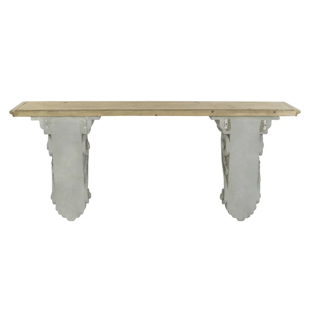 Table d appoint dkd home decor gris naturel sapin 180 x 35 x 78 cm_1669. DIAYTAR SENEGAL - L'Odyssée du Shopping à Votre Portée. Parcourez notre boutique en ligne et partez à la découverte d'articles qui rendront chaque jour spécial.