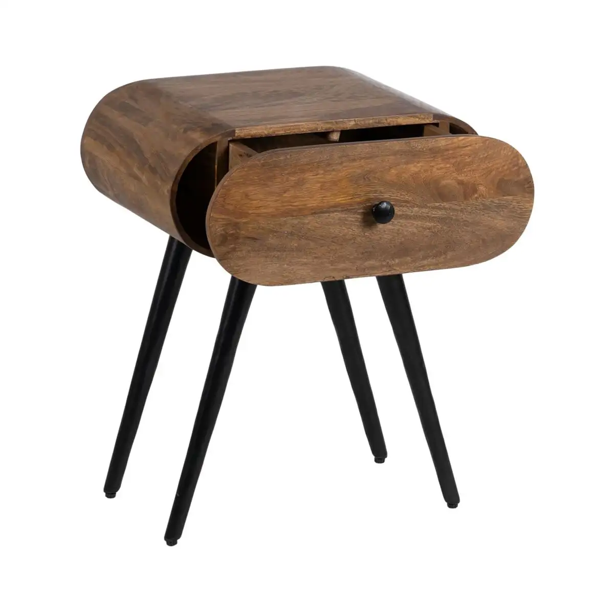 Table d appoint livu 46 x 35 5 x 57 5 cm naturel noir bois fer_7231. DIAYTAR SENEGAL - Votre Source d'Inspiration Shopping. Parcourez nos rayons et trouvez des articles qui vous inspirent, que ce soit pour votre style, votre maison ou votre vie quotidienne.