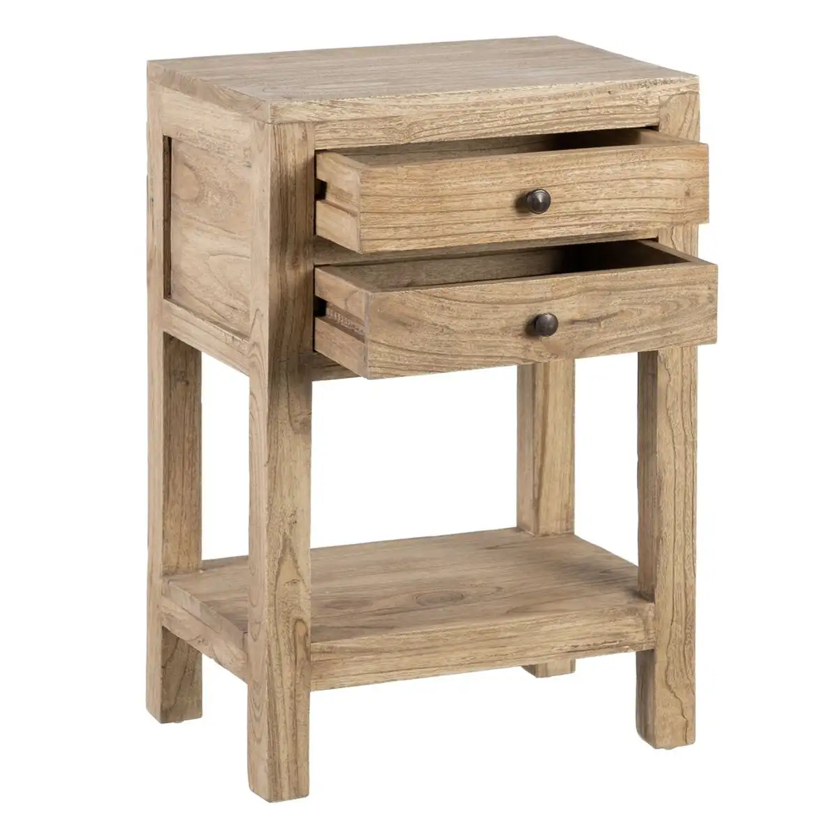 Table d appoint miro 45 x 30 x 66 cm naturel bois mindi_4090. DIAYTAR SENEGAL - Là où Chaque Achat a du Sens. Explorez notre gamme et choisissez des produits qui racontent une histoire, votre histoire.