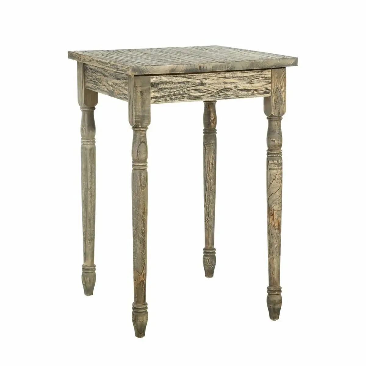 Table d appoint naturel gris bois 60 x 60 x 90 cm_8443. DIAYTAR SENEGAL - Là où Chaque Produit a son Propre Éclat. Explorez notre boutique en ligne et trouvez des articles qui ajoutent de la brillance à votre quotidien.