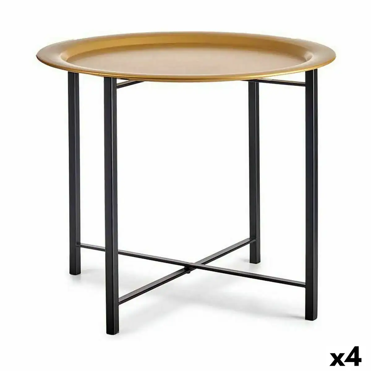 Table d appoint noir dore metal 52 5 x 44 x 52 5 cm 4 unites _3513. DIAYTAR SENEGAL - Où Choisir Devient un Plaisir. Découvrez notre boutique en ligne et choisissez parmi une variété de produits qui satisferont tous vos besoins.