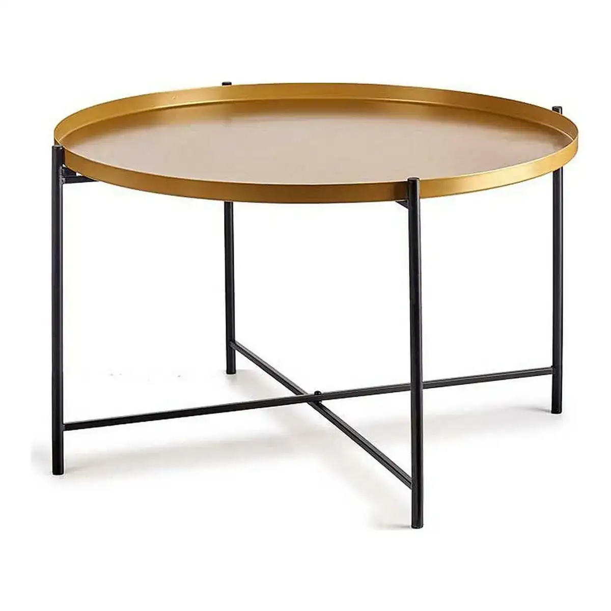Table d appoint noir dore metal 76 5 x 46 x 76 5 cm _2792. DIAYTAR SENEGAL - L'Artisanat à Portée de Clic. Découvrez notre boutique en ligne pour trouver des produits uniques qui célèbrent la créativité et l'artisanat sénégalais.