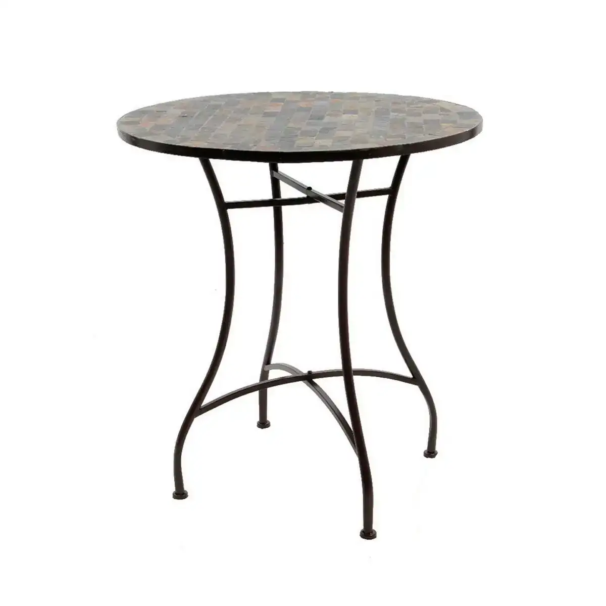 Table d appoint stuttgart marron fer 70 x 77 cm _9061. DIAYTAR SENEGAL - Où Choisir Devient un Plaisir. Découvrez notre boutique en ligne et choisissez parmi une variété de produits qui satisferont tous vos besoins.