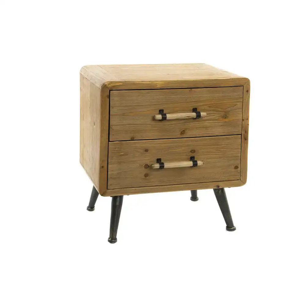 Table de nuit dkd home decor 50 x 37 x 55 cm sapin naturel noir marron_3868. DIAYTAR SENEGAL - Votre Destination Shopping de Choix. Explorez notre boutique en ligne et découvrez des trésors qui reflètent votre style et votre passion pour l'authenticité.