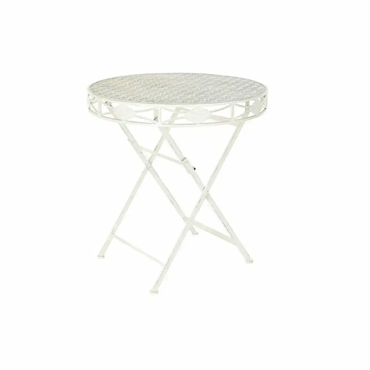 Table de salle a manger dkd home decor blanc metal 70 x 70 x 73 cm 70 x 70 x 73 cm _8883. DIAYTAR SENEGAL - L'Art de Choisir, l'Art de S'émerveiller. Explorez notre gamme de produits et laissez-vous émerveiller par des créations authentiques et des designs modernes.