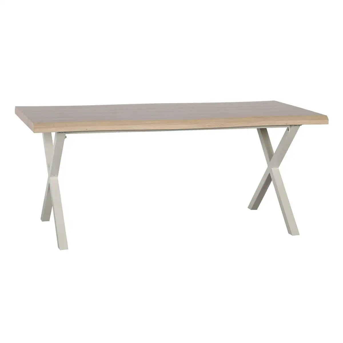 Table de salle a manger naturel metal 180 x 90 x 75 cm creme dmf_8927. DIAYTAR SENEGAL - Votre Boutique en Ligne, Votre Histoire. Explorez notre sélection et découvrez des produits qui reflètent votre parcours et vos aspirations, un achat à la fois.