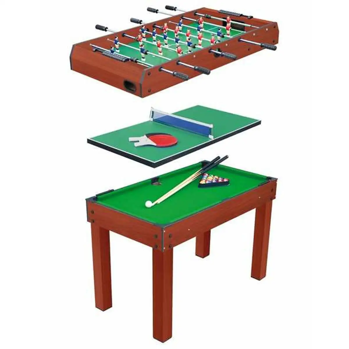 Table multi jeux 120 x 80 x 61 cm 3 en 1_6870. DIAYTAR SENEGAL - Votre Destination Shopping de Confiance. Naviguez à travers notre boutique en ligne et profitez d'une sélection soigneusement choisie de produits qui répondent à toutes vos exigences.