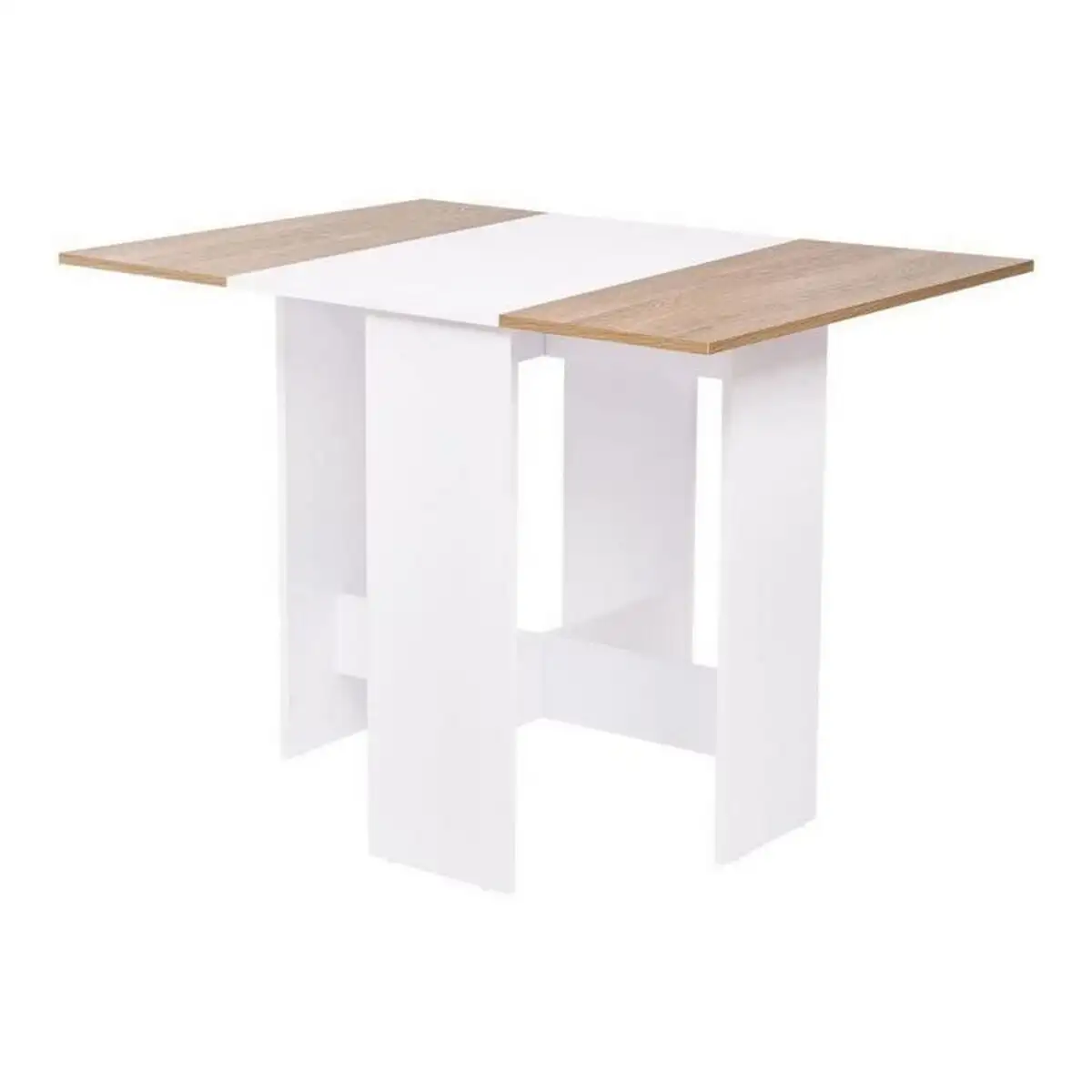 Table piable varda 104 x 76 x 74 cm blanc chene_3306. DIAYTAR SENEGAL - Votre Source d'Inspiration Shopping. Parcourez nos rayons et trouvez des articles qui vous inspirent, que ce soit pour votre style, votre maison ou votre vie quotidienne.