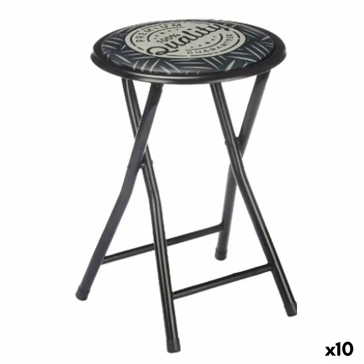 Tabouret pliant quality noir gris pvc metal 30 x 30 x 45 cm 10 unites _9659. Entrez dans l'Univers de DIAYTAR SENEGAL - Où l'Innovation Rencontre la Tradition. Explorez notre sélection de produits modernes et traditionnels qui incarnent l'esprit dynamique du Sénégal.