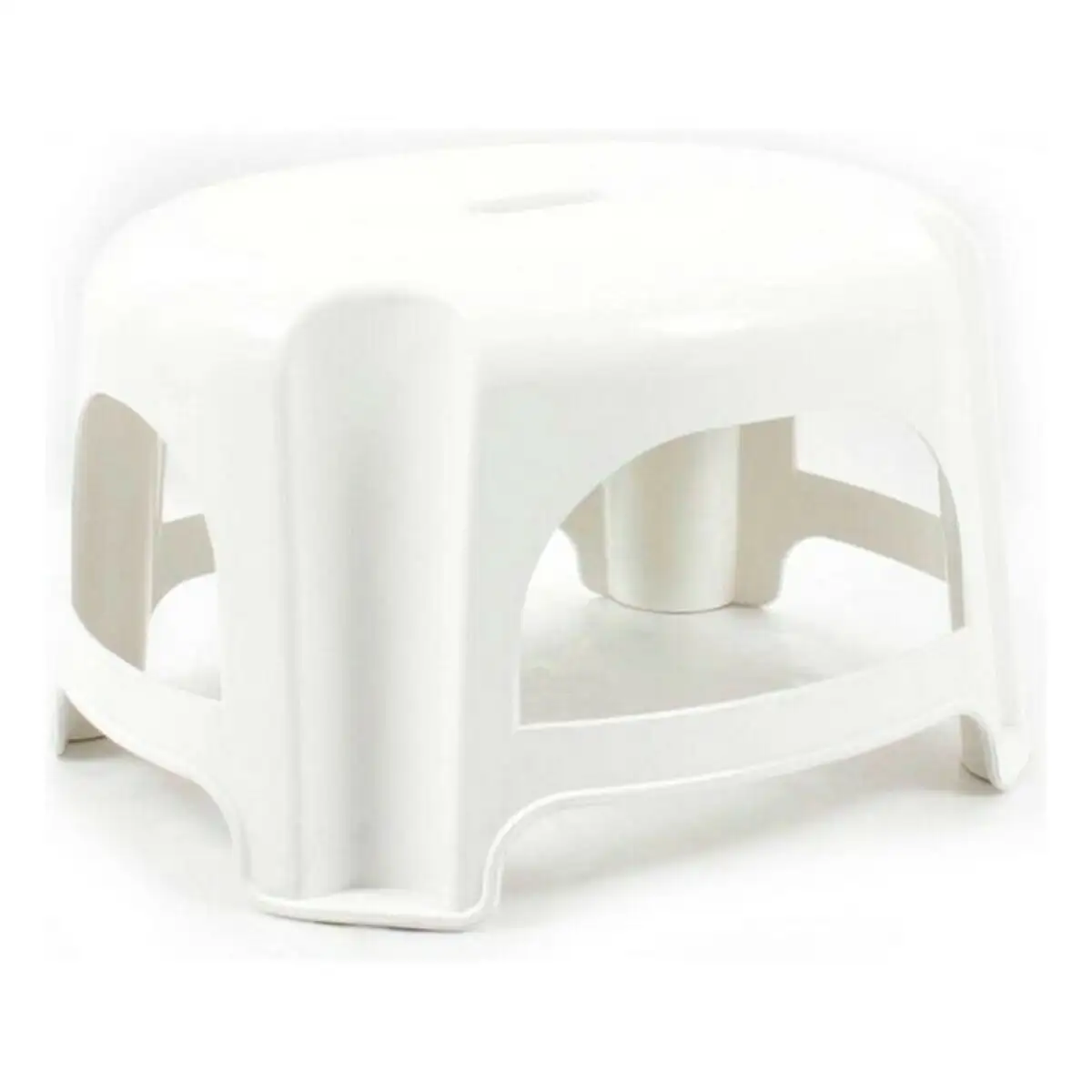 Tabouret step plastique blanc 29 x 25 x 18 5 cm _5990. DIAYTAR SENEGAL - Votre Escale Shopping incontournable. Explorez notre boutique en ligne et dénichez des trésors qui reflètent la richesse culturelle et la modernité du Sénégal.