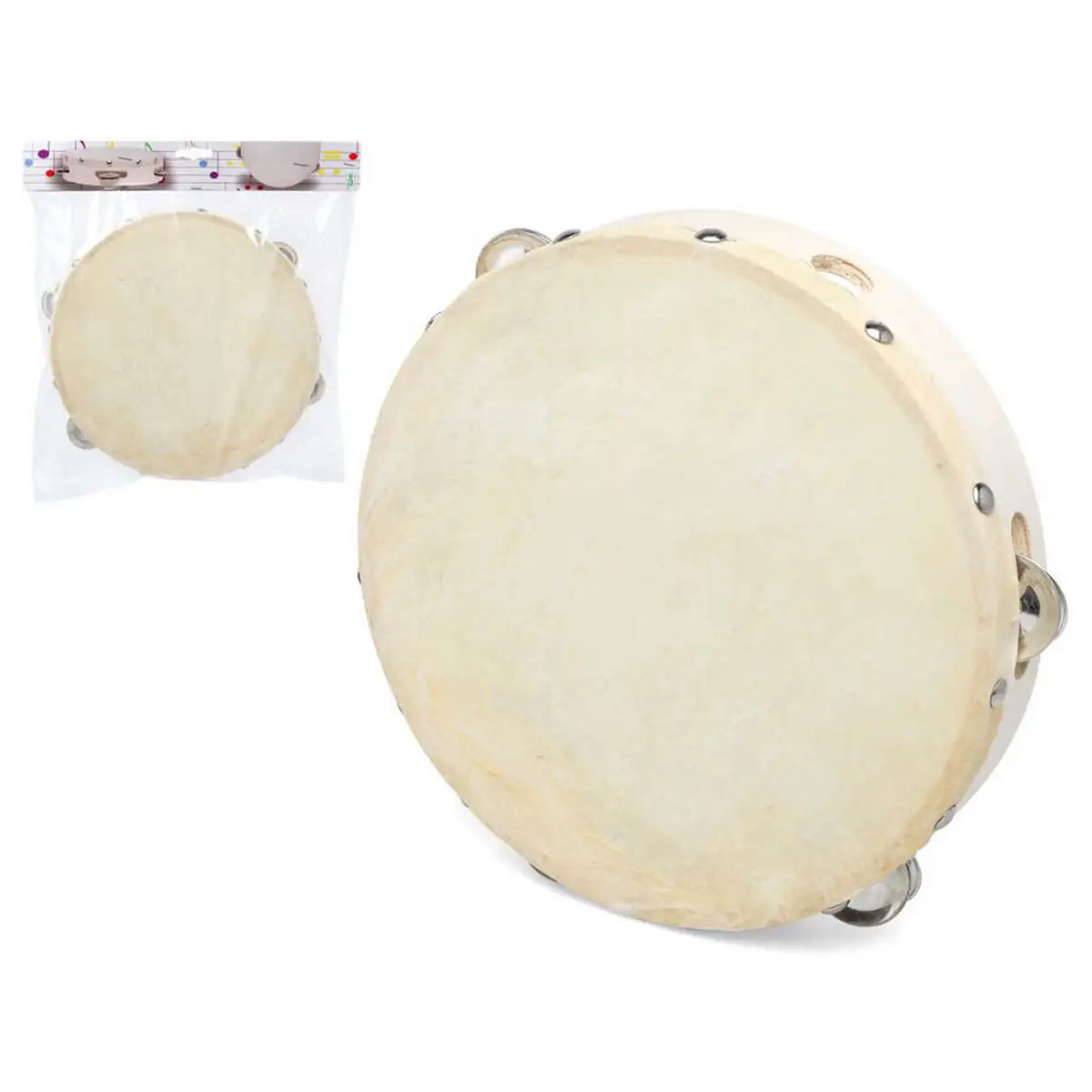 Tambourin o 19 cm plastique 19 cm_8520. DIAYTAR SENEGAL - Où la Tradition s'Harmonise avec le Moderne. Parcourez notre gamme diversifiée et choisissez des produits qui révèlent l'âme du Sénégal.