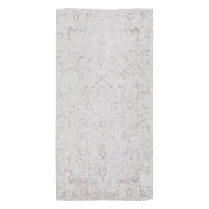 Tapis 80 x 150 cm polyester coton taupe_3331. Bienvenue chez DIAYTAR SENEGAL - Où l'Authenticité Rencontre l'Accessibilité. Explorez notre sélection abordable et découvrez des articles qui incarnent l'essence du Sénégal.