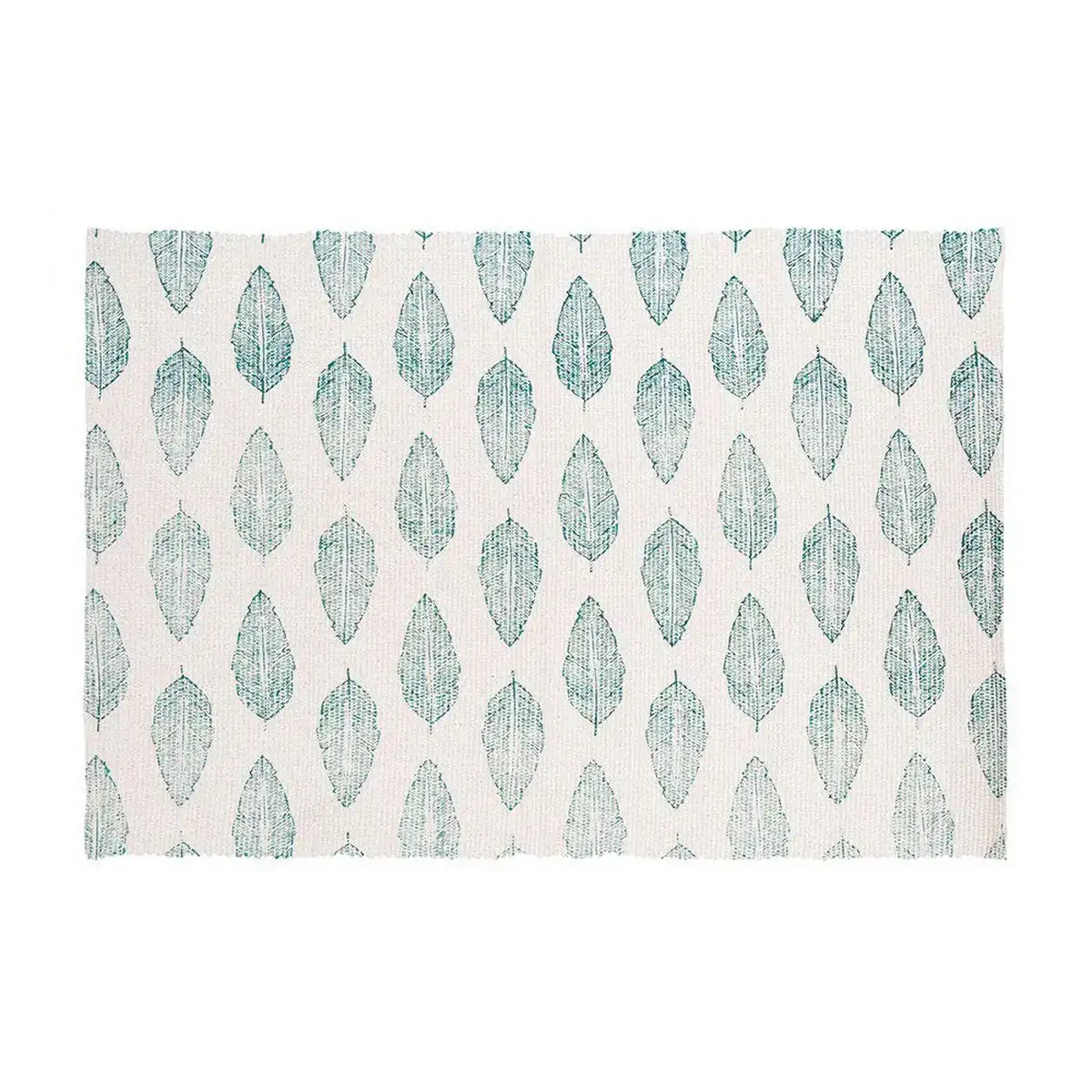 Tapis atmosphera bleu blanc multicouleur 100 coton 60 x 90 cm_2198. DIAYTAR SENEGAL - Votre Passage vers l'Éclat et la Beauté. Explorez notre boutique en ligne et trouvez des produits qui subliment votre apparence et votre espace.