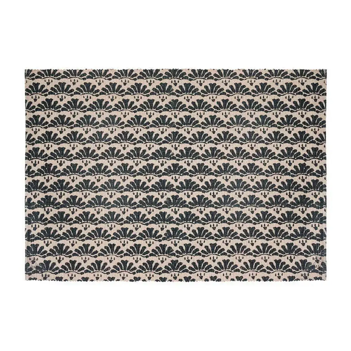 Tapis atmosphera noir beige coton multicouleur 60 x 90 cm_1204. Entrez dans l'Univers de DIAYTAR SENEGAL - Où Chaque Produit a son Éclat Unique. Explorez notre gamme variée et choisissez des articles qui illuminent votre quotidien.