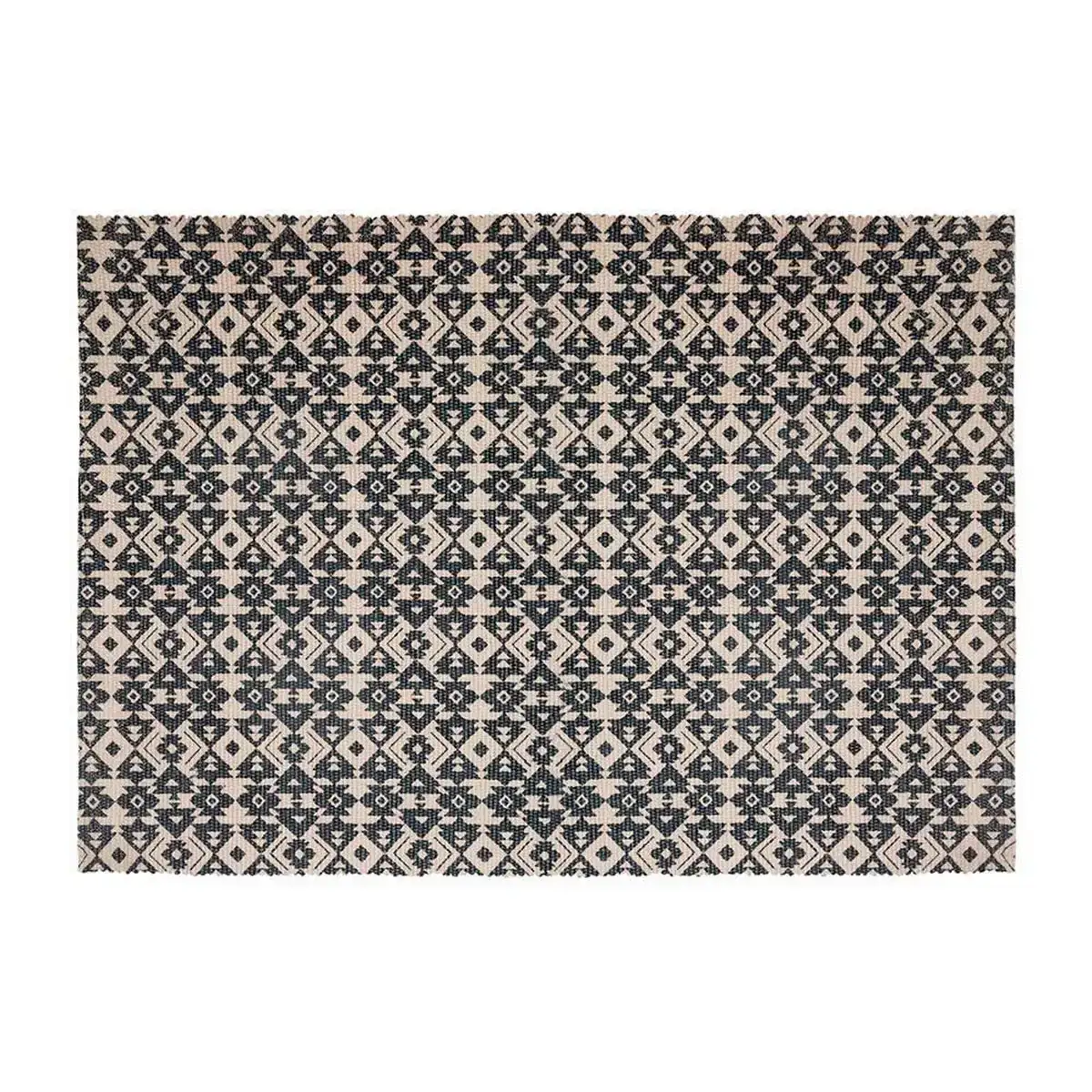 Tapis atmosphera noir beige coton multicouleur 60 x 90 cm_7006. Bienvenue chez DIAYTAR SENEGAL - Où Chaque Détail Fait la Différence. Découvrez notre sélection méticuleuse et choisissez des articles qui répondent à vos exigences.