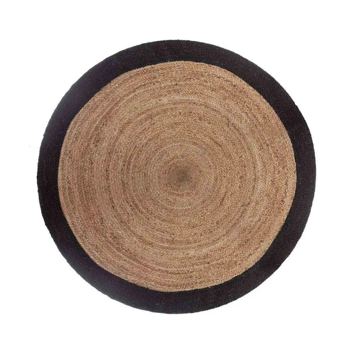 Tapis atmosphera noir o 120 cm jute_1520. DIAYTAR SENEGAL - Là où Chaque Clic Compte. Parcourez notre boutique en ligne et laissez-vous guider vers des trouvailles uniques qui enrichiront votre quotidien.