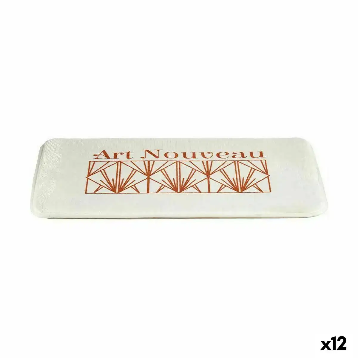 Tapis de bain art nouveau blanc bronze 40 x 1 5 x 60 cm 12 unites _9631. DIAYTAR SENEGAL - Un Monde de Possibilités à Portée de Clic. Parcourez notre site web pour découvrir des sélections infinies, de l'épicerie aux bijoux, et vivez une expérience d'achat sans pareil.