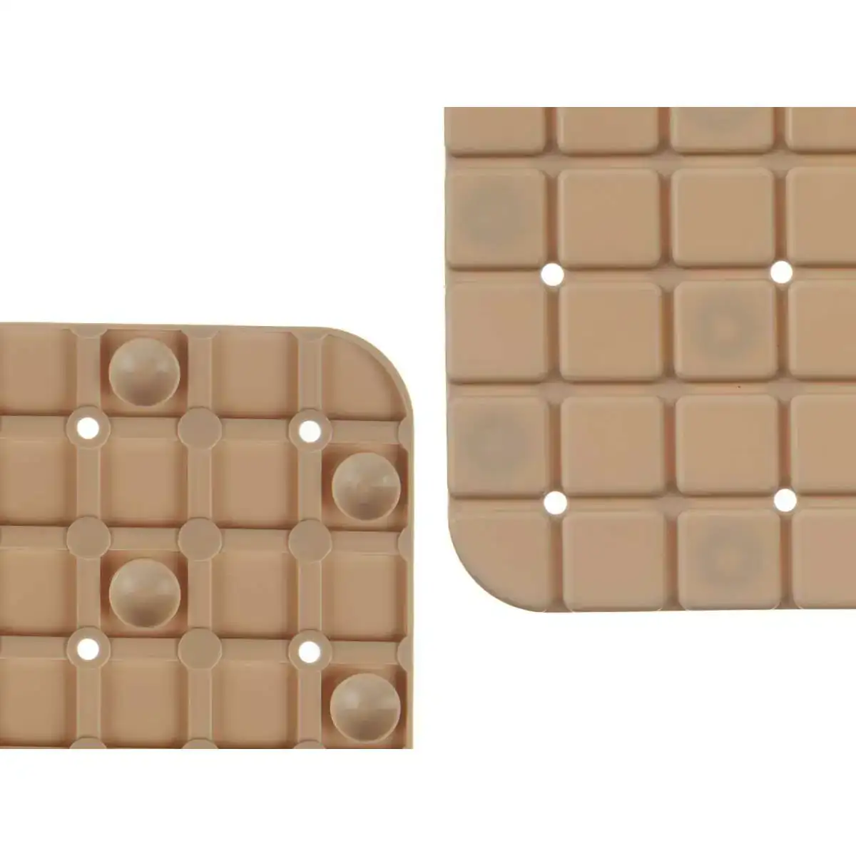 Tapis de douche antiderapant carreaux beige pvc 50 3 x 50 3 x 0 7 cm 6 unites _8325. DIAYTAR SENEGAL - L'Artisanat à Portée de Clic. Découvrez notre boutique en ligne pour trouver des produits uniques qui célèbrent la créativité et l'artisanat sénégalais.