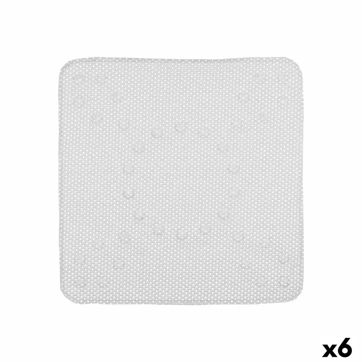 Tapis de douche antiderapant gris pvc 53 x 52 5 x 1 cm 6 unites _8277. DIAYTAR SENEGAL - L'Art de Vivre avec Authenticité. Explorez notre gamme de produits artisanaux et découvrez des articles qui apportent une touche unique à votre vie.