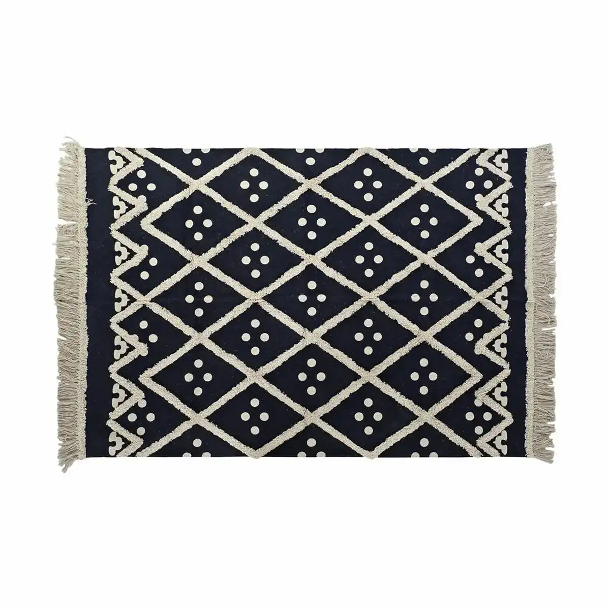 Tapis dkd home decor beige blue marine 120 x 180 x 0 7 cm_7646. DIAYTAR SENEGAL - Votre Escapade Shopping Virtuelle. Explorez notre boutique en ligne et dénichez des trésors qui évoquent la culture et le savoir-faire sénégalais, un clic à la fois.
