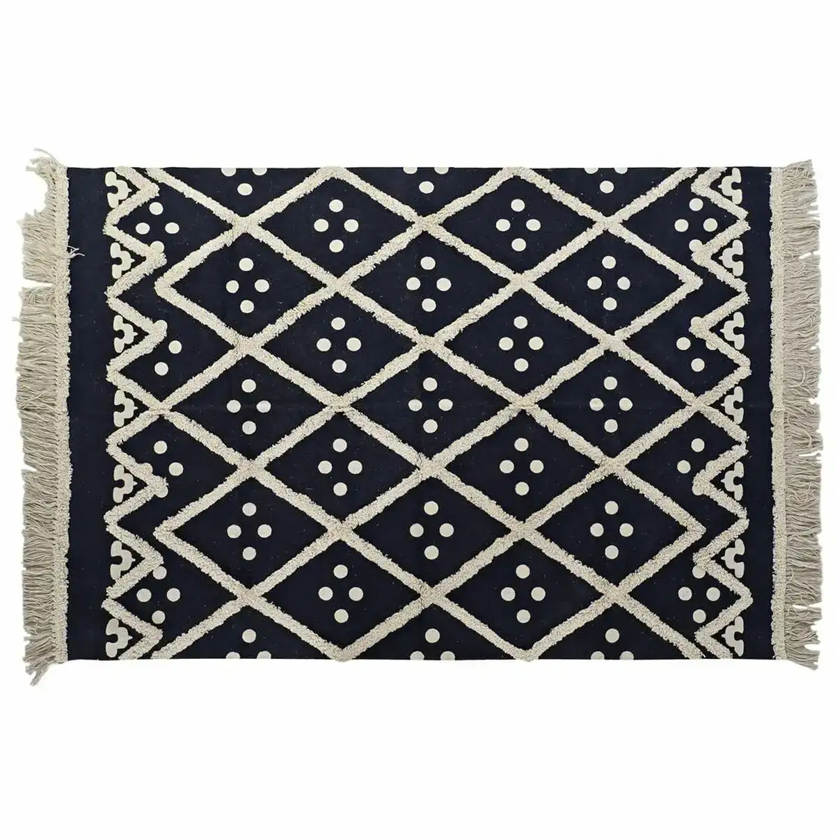 Tapis dkd home decor beige blue marine 160 x 230 x 1 cm _1833. Bienvenue chez DIAYTAR SENEGAL - Où Choisir est une Invitation au Voyage. Explorez notre boutique en ligne et découvrez des produits qui vous transportent dans l'univers du Sénégal.