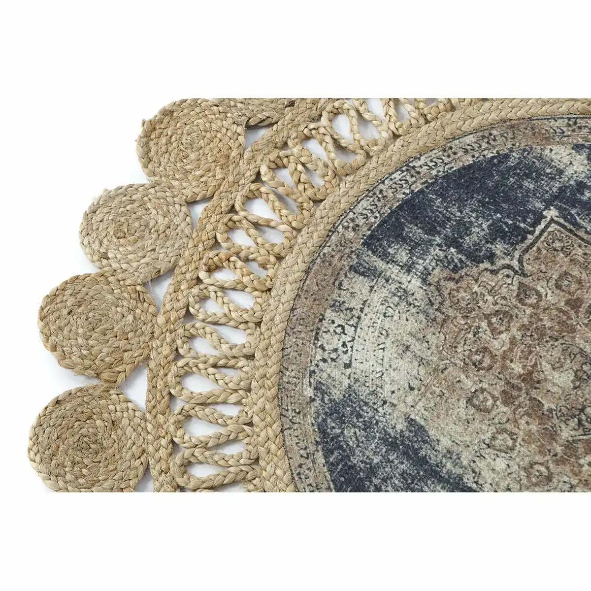 Tapis dkd home decor jute chenille arabe 120 x 120 x 0 5 cm _7558. DIAYTAR SENEGAL - Où Votre Shopping Prend Vie. Explorez notre boutique en ligne pour trouver des articles qui vous ressemblent et qui ajoutent de l'éclat à votre quotidien.