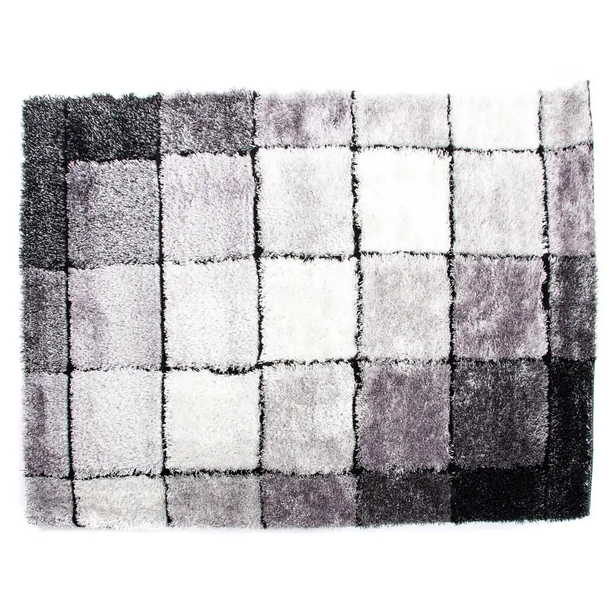 Tapis dkd home decor noir polyester blanc carreaux 120 x 180 x 2 cm_8129. DIAYTAR SENEGAL - Votre Univers Shopping Éclectique. Explorez nos offres variées et découvrez des articles qui embrassent la diversité et la polyvalence de vos besoins.